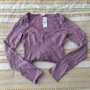 Pacsun Long Sleeve Crop Top